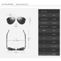 Polarisierte 80er Retro Retro Trendy Stilvolle Sonnenbrille für Männer, Frauen